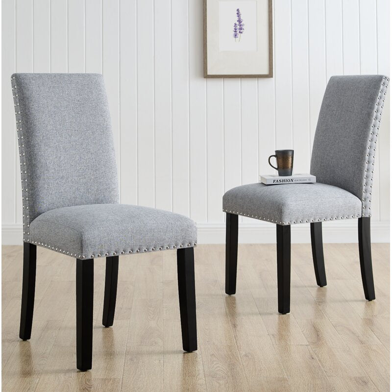 Verga Linen Parsons Chair (Set of 2)