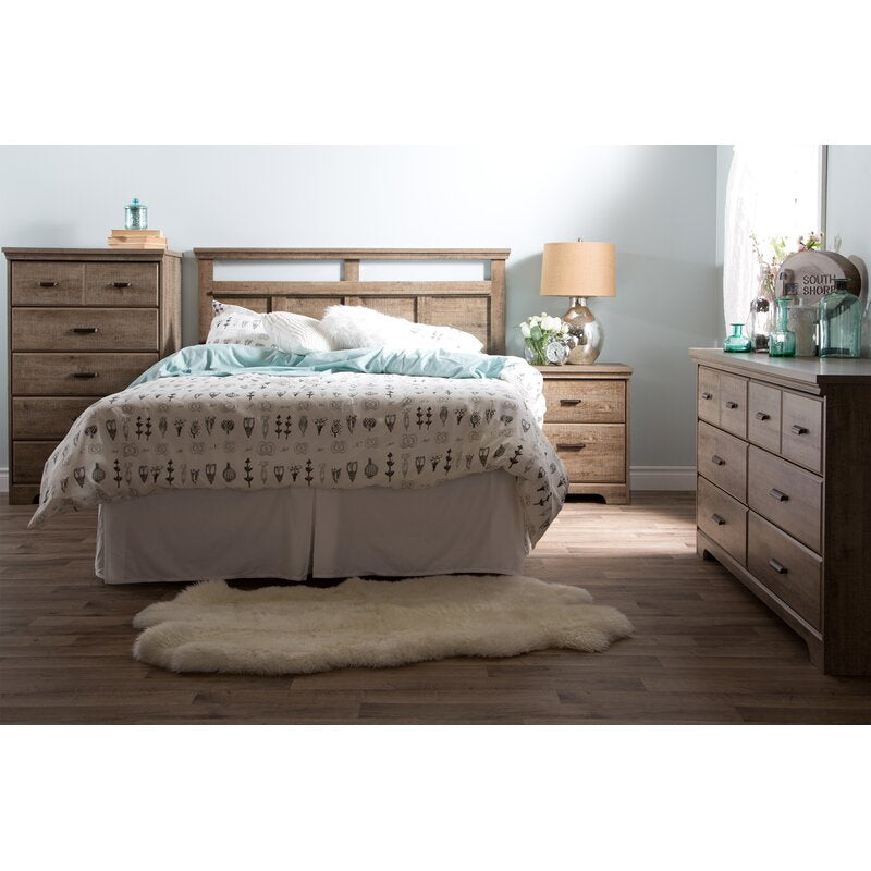 Weathered Oak Versa 2 - Drawer Nightstand