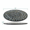 Black Vershire 2 Piece Charger Set (Set of 2)