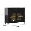 Black Vick 32'' Tall 2 - Door Accent Cabinet