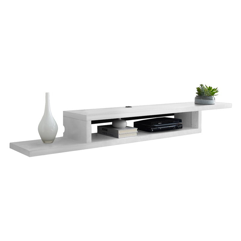 White Vidalia Floating TV Stand for TVs up to 78" ej710