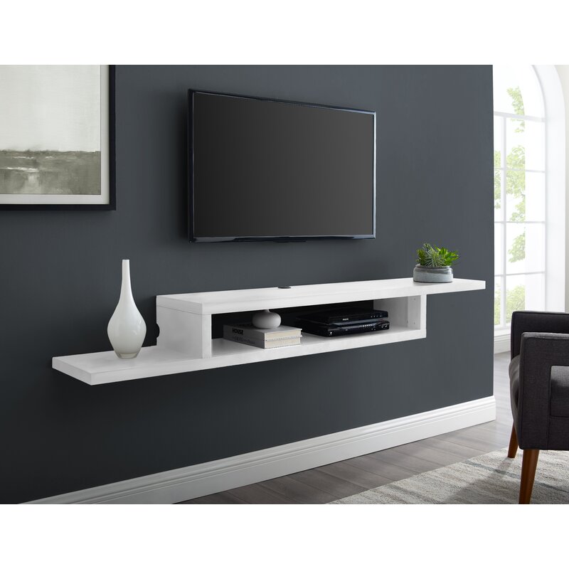 White Vidalia Floating TV Stand for TVs up to 78" ej710