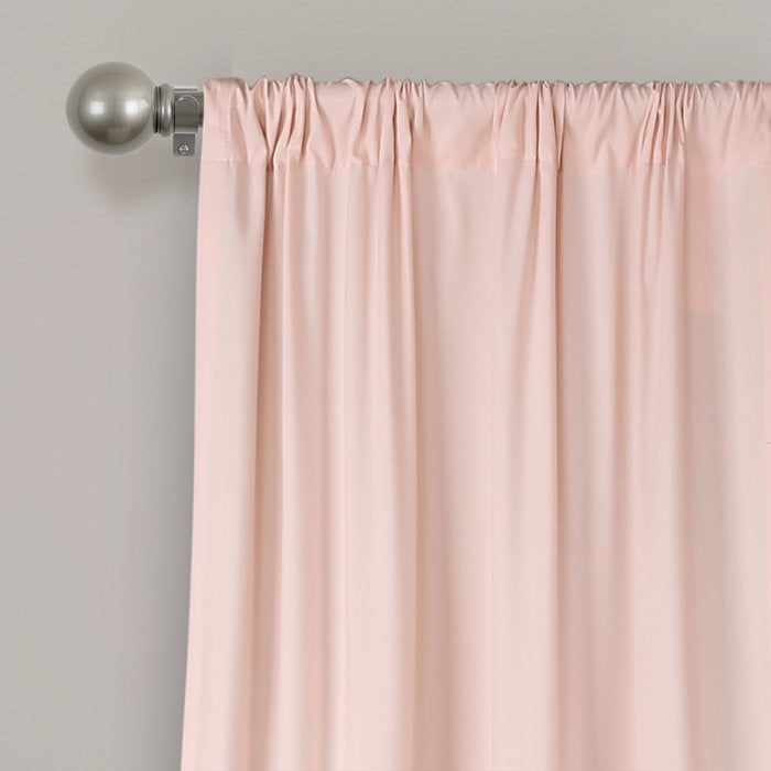 40"W x 84"L Vincent Polyester Semi-Sheer Curtain Pair (Set of 4)