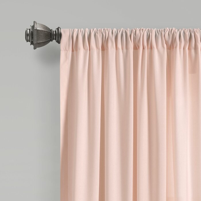 40"W x 84"L Vincent Polyester Semi-Sheer Curtain Pair (Set of 4)