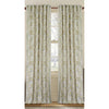 Vintage Damask Semi-Sheer Rod Pocket Single Curtain Panel, 50 x 96
