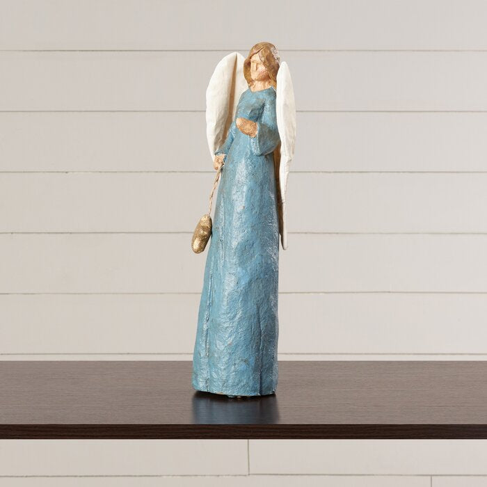 Vintage Papier Mache Angel Figurine - #RA111