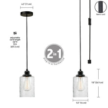 Load image into Gallery viewer, Vivian 1 - Light Single Cylinder Pendant 2204
