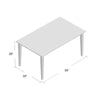 Black Vivien 59'' Dining Table