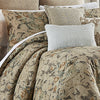 Queen Comforter + 2 Shams + 1 Bed skirt Dark grey, Parchment, Ochre, Sage, and Brown. Volterra Comforter Set SC246