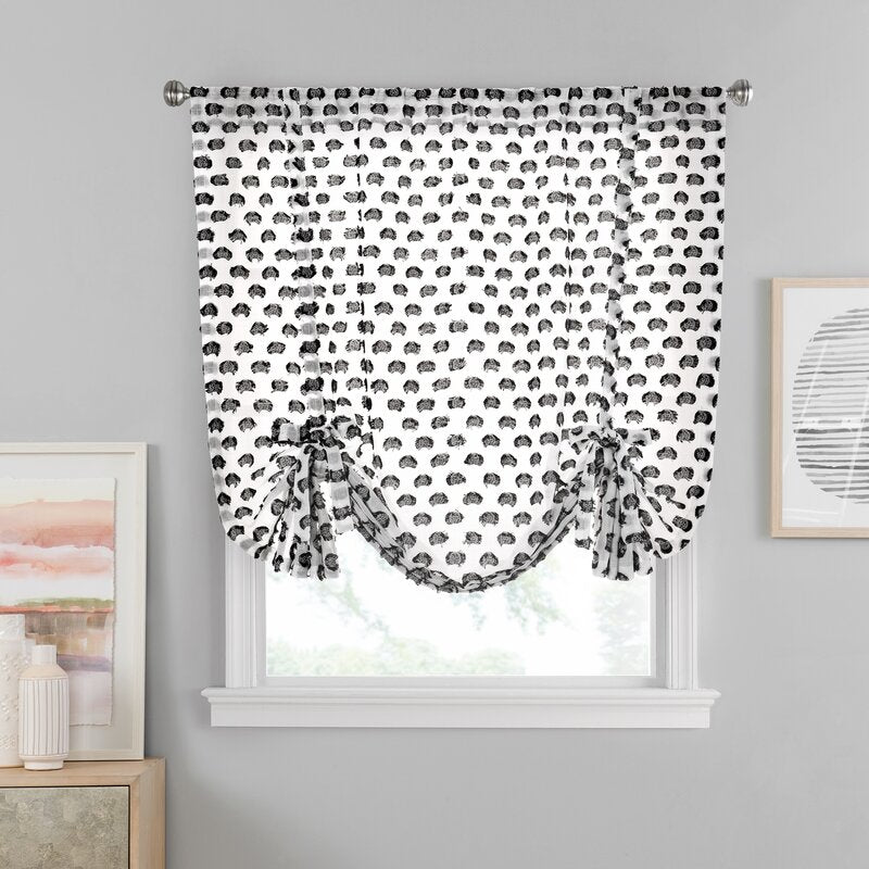 Black Vue Window Solutions Modo Sheer Single Curtain Panel B100-VS315