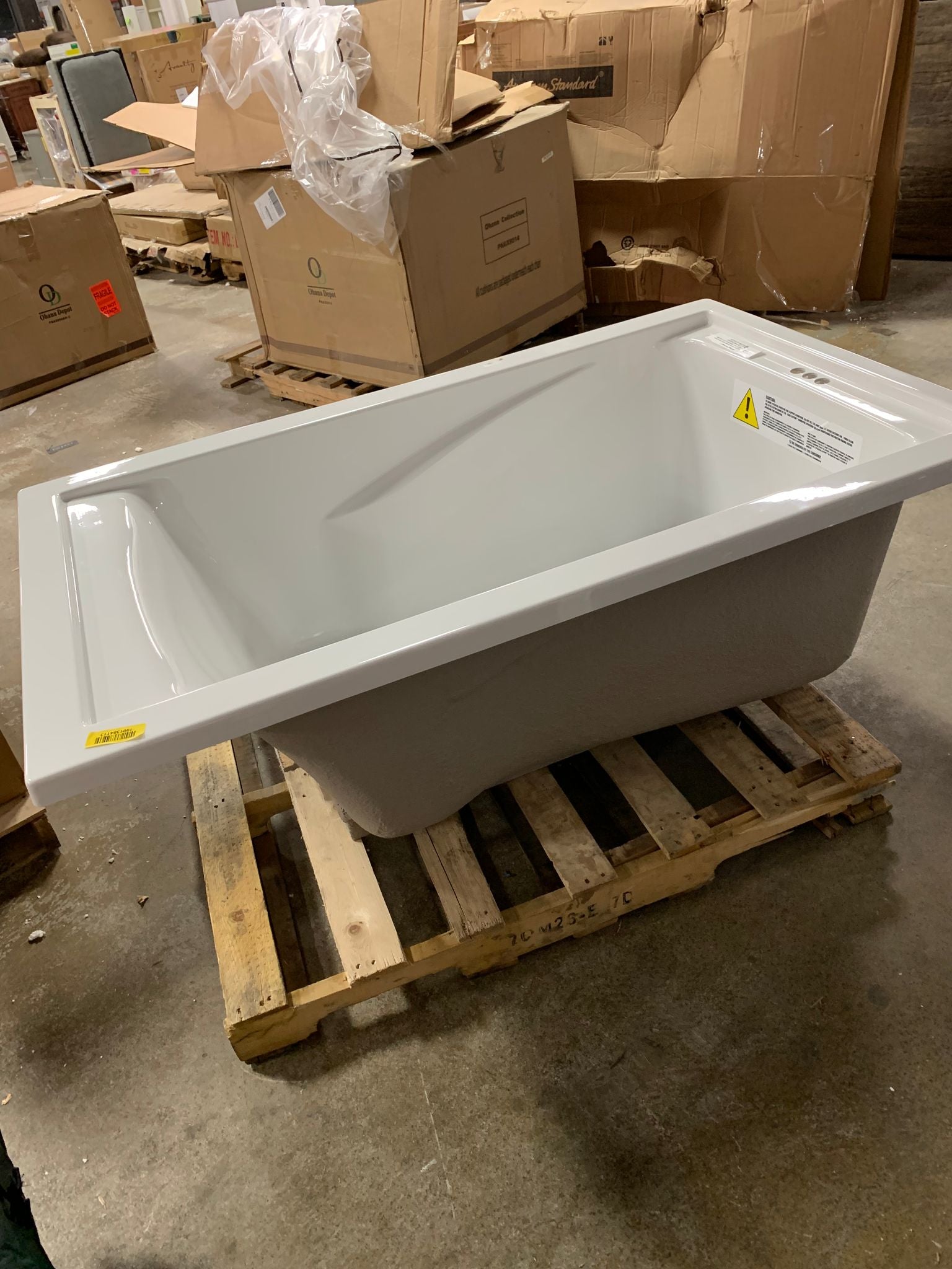 Evolution 60" x 36" Drop in Soaking Fiberglass Bathtub CYB870