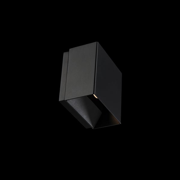 LED Wall Sconce from the Boxi Collection in Black Finish by W.A.C. Lighting, 4.75''