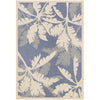 Waddington Floral Indoor / Outdoor Area Rug in Blue/Ivory rectangle 8'6