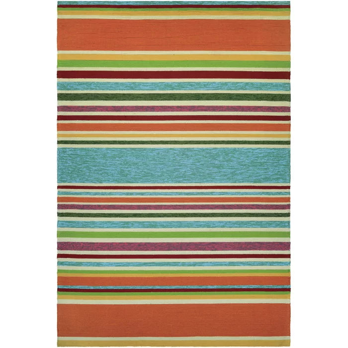 Wallingford Striped Handmade Looped/Hooked Indoor / Outdoor Area Rug i ...