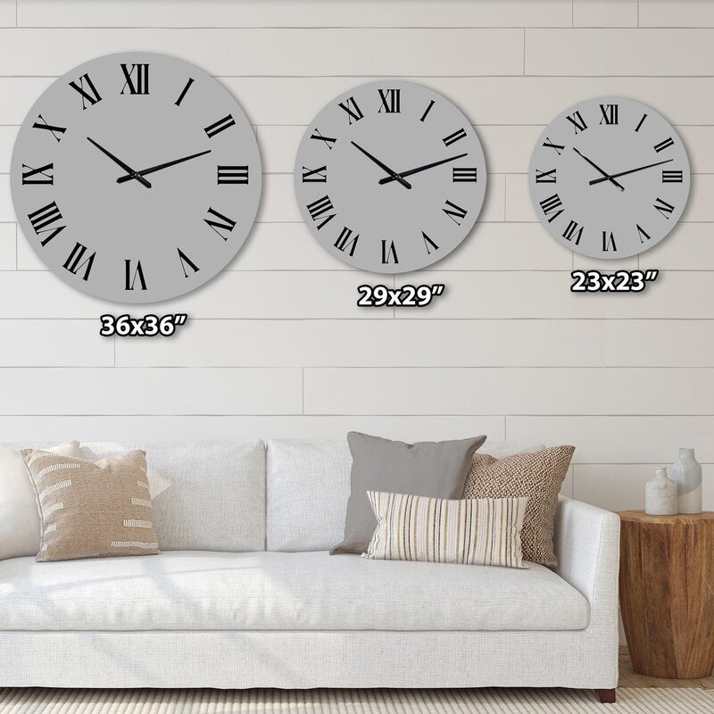 36" H x 36" W x 1" D Water Agate Fashion Wall Clock HB334