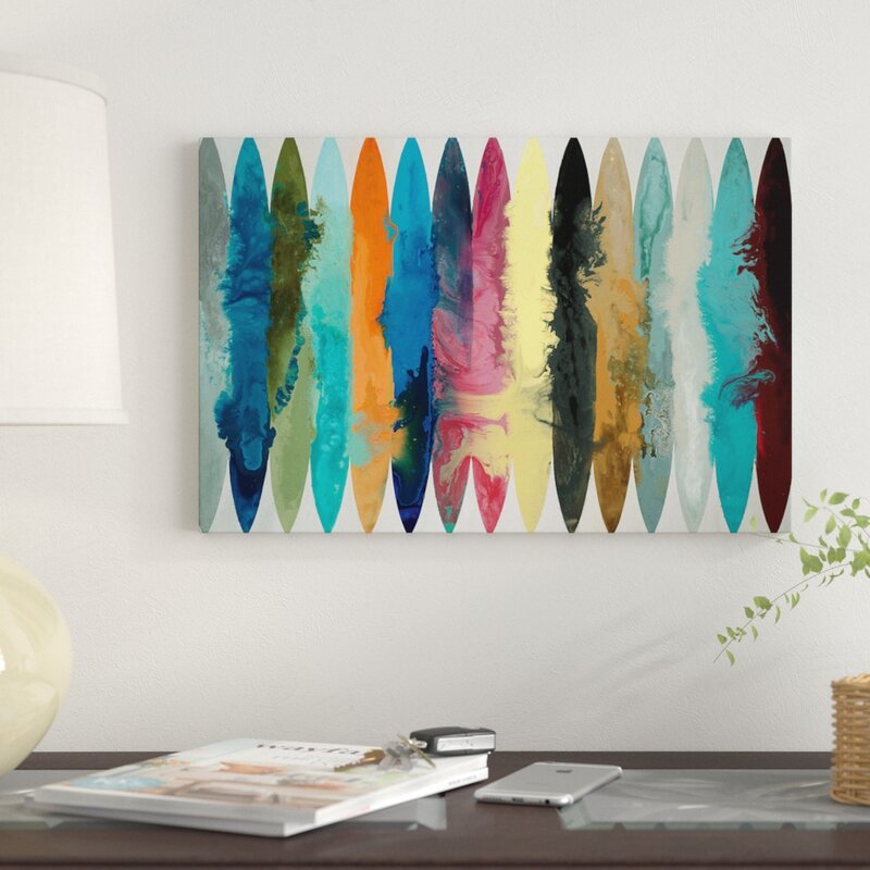 26" H x 40" W x 1.5" D Waves Of Color by Randy Hibberd - Wrapped Canvas Gallery-Wrapped Canvas Giclée KB1205-A5-B4-P2