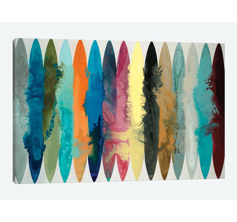 26" H x 40" W x 1.5" D Waves Of Color by Randy Hibberd - Wrapped Canvas Gallery-Wrapped Canvas Giclée KB1205-A5-B4-P2