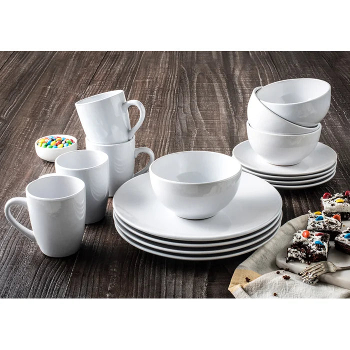 16 Piece Dinnerware Set, Service for 4
