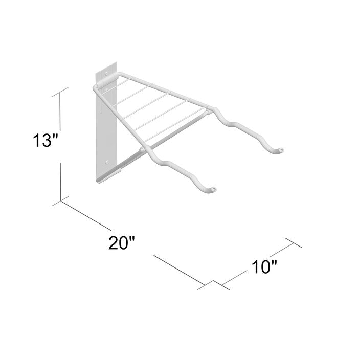 2 Bike Wall Mounted Bike Rack LX4185