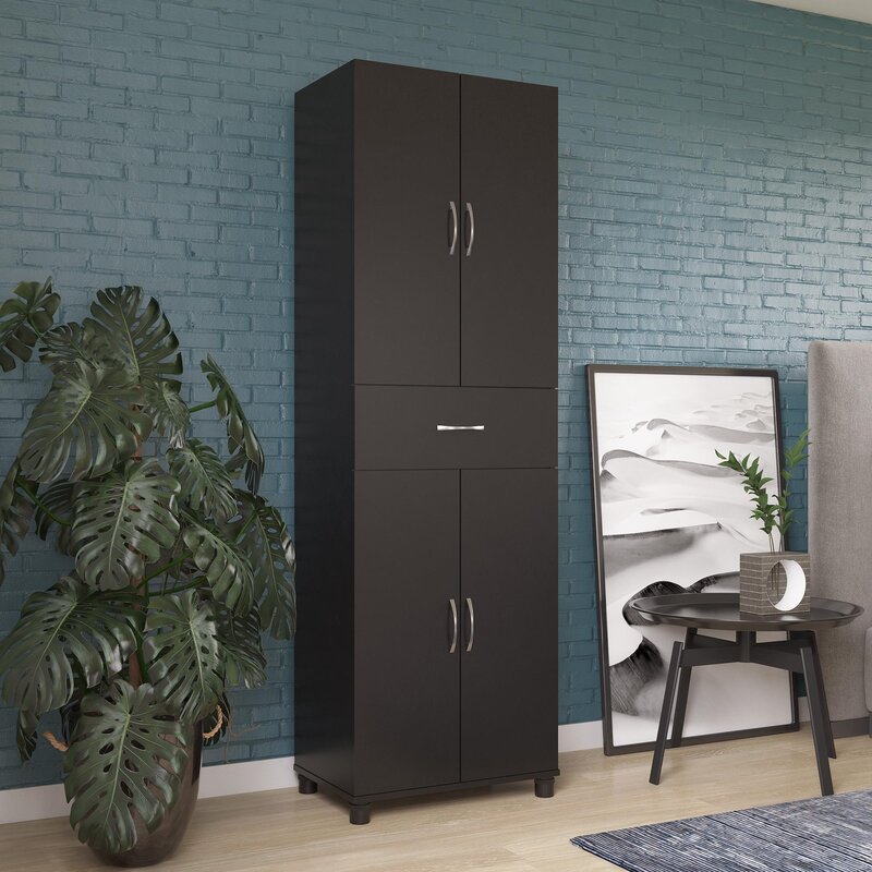 Black Wayfair Basics Storage Cabinet K7817