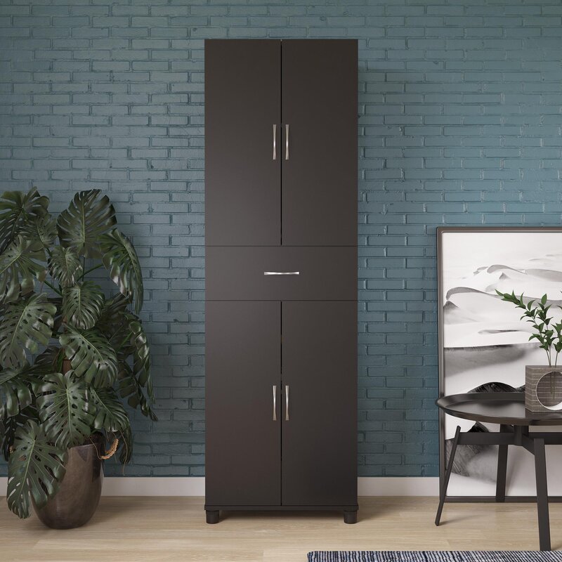 Black Wayfair Basics Storage Cabinet K7817