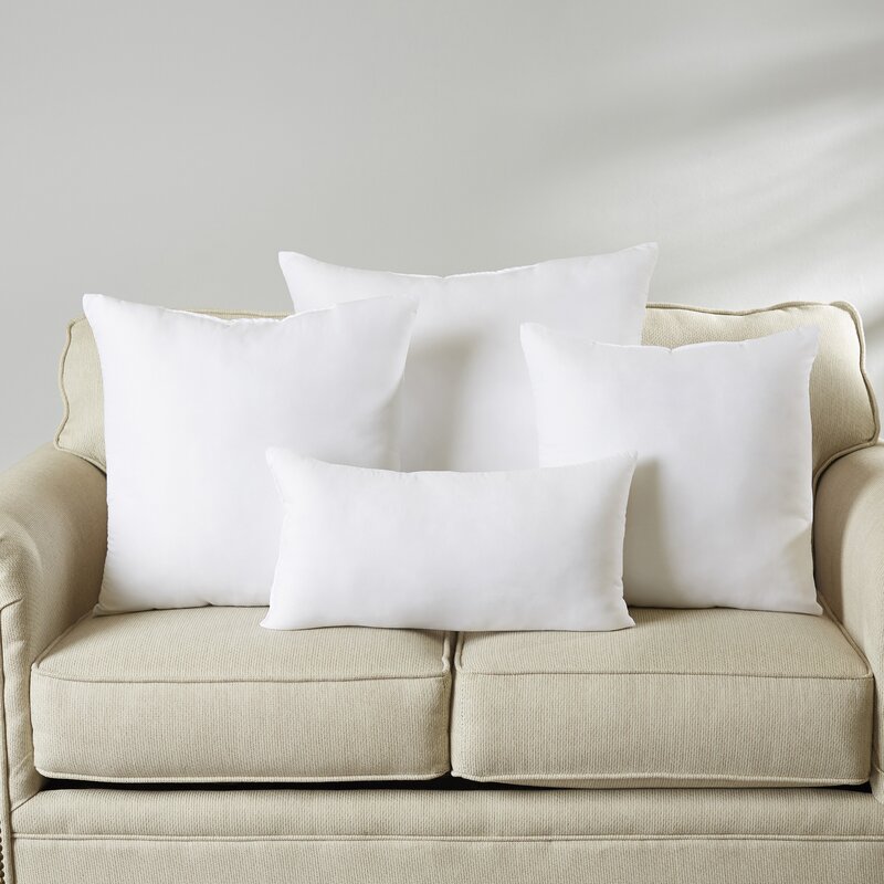 18" x 18" White Wayfair Basics® Rectangular Pillow Insert (Set of 2) SC845