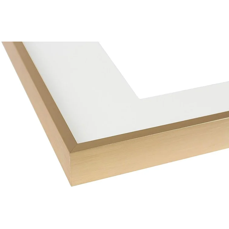 11" x 14" Gold Aluminum Thin-Border Design Picture Frame