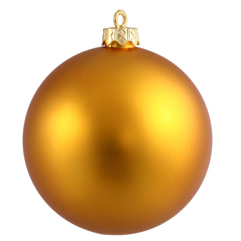 2.75" H x 2.75" W x 2.75" D Antique Gold Wayfair Basics® Ball Ornament (Set of 12)