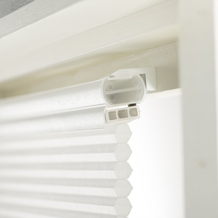 47" W x 64" L White Top-Down Bottom-Up Semi-Sheer Cellular Shade
