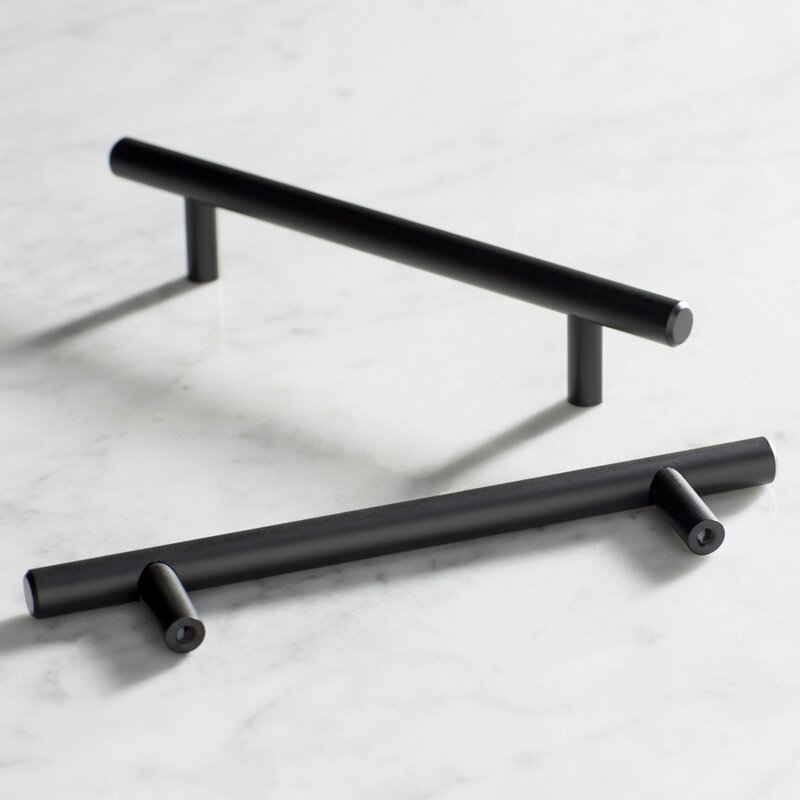 Black Bronze Wayfair Basics® Cabinet 5 1/16" Center Bar Pull Multipack (Set of 10) ts505