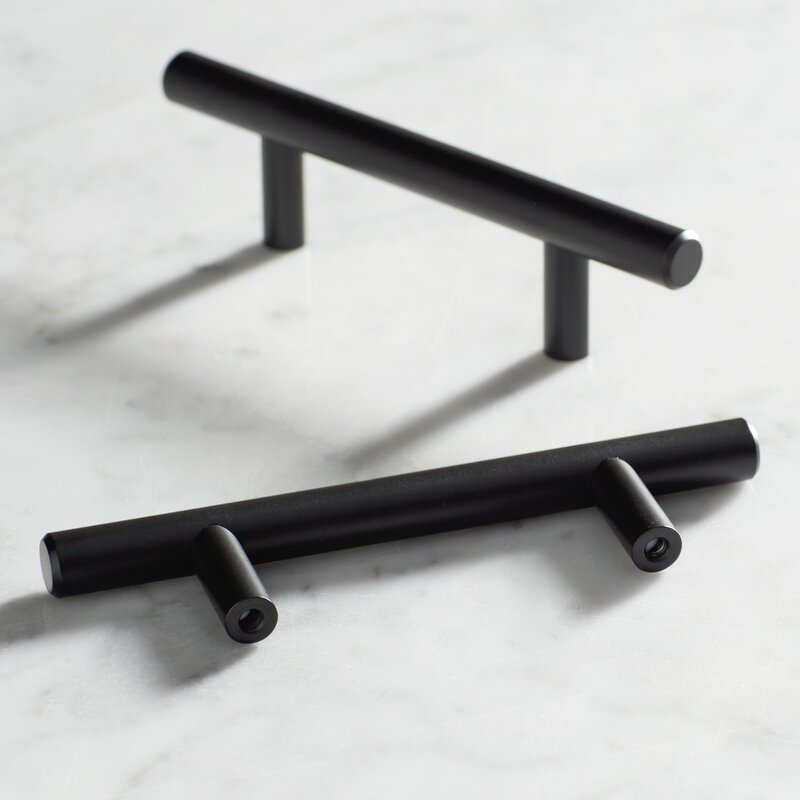 Black Bronze Wayfair Basics® Cabinet 5 1/16" Center Bar Pull Multipack (Set of 20) ts500