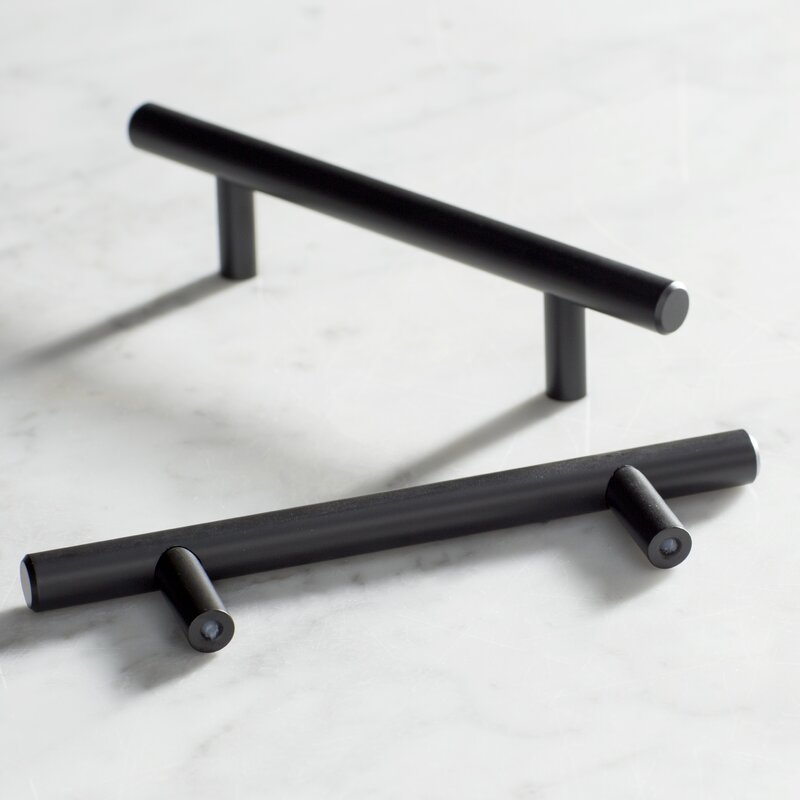 Black Bronze Wayfair Basics® Cabinet 5 1/16" Center Bar Pull Multipack (Set of 20) ts500