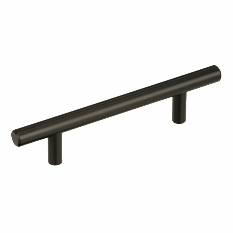 Black Bronze Wayfair Basics® Cabinet 5 1/16" Center Bar Pull Multipack (Set of 10) ts505