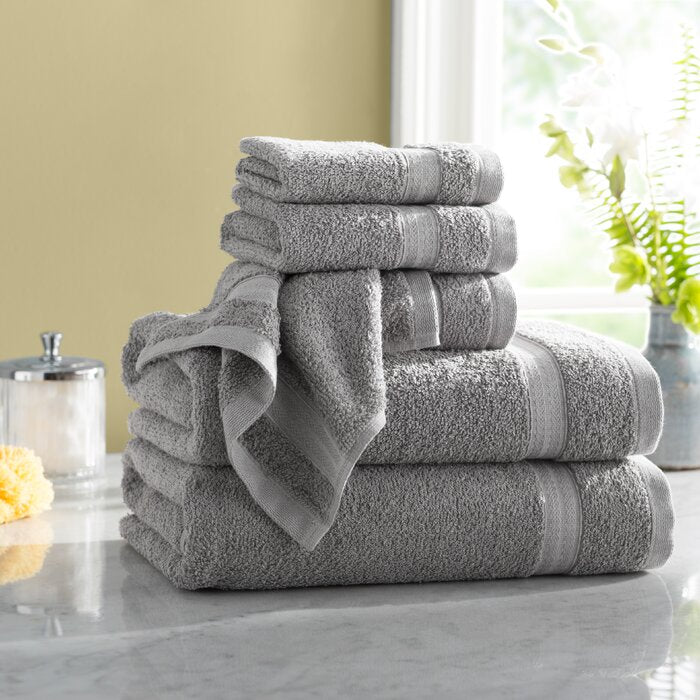 Wayfair Basics Quick Dry 6 Piece 100% Cotton Towel Set EE1207