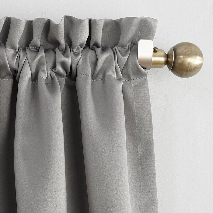 40"W x 84"L Solid Blackout Thermal Rod Pocket Curtain Panel, Set of 2