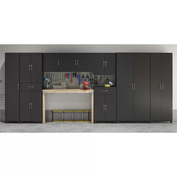 Black Wayfair Basics® Springboro 74" H x 16" W x 15" D Storage Cabinet