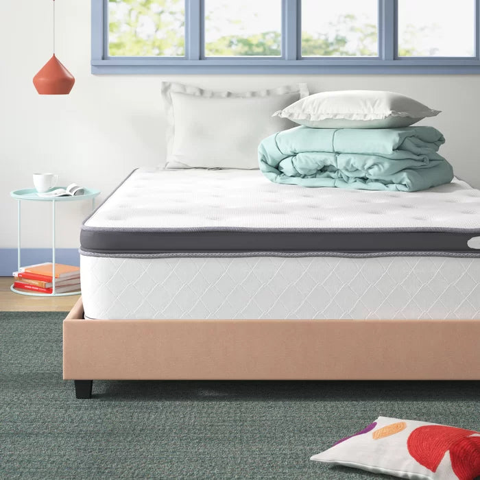 13" Plush Pillow Top Innerspring Mattress, Queen
