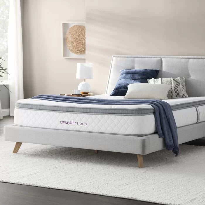 13" Plush Pillow Top Innerspring Mattress, Queen