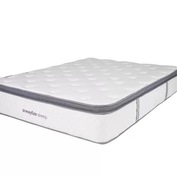 13" Plush Pillow Top Innerspring Mattress, Queen