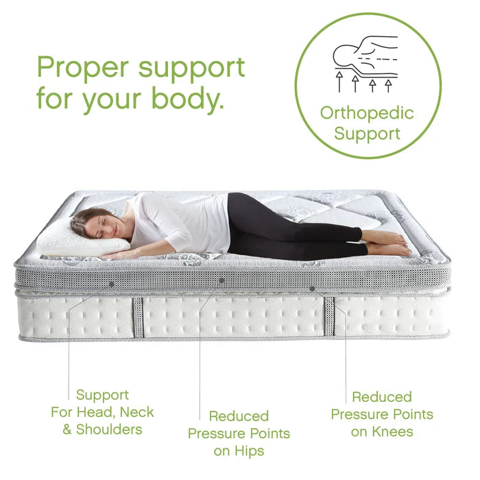 14" Queen Medium Plush Hybrid Mattress