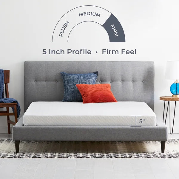 Wayfair Sleep™ 5" Firm Gel Memory Foam Mattress twin