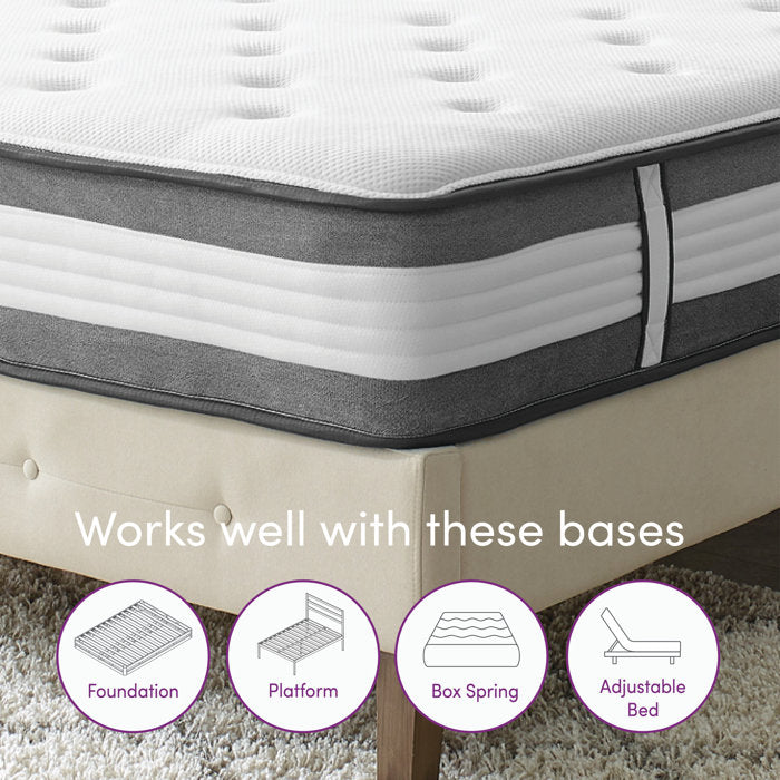 10.5" Plush Hybrid Mattress, King