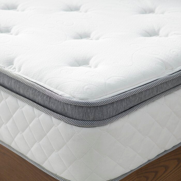 13" Plush Pillow Top Innerspring Mattress, Queen