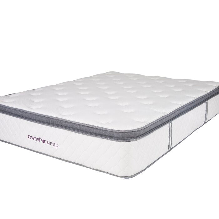 13" Plush Pillow Top Innerspring Mattress, Queen