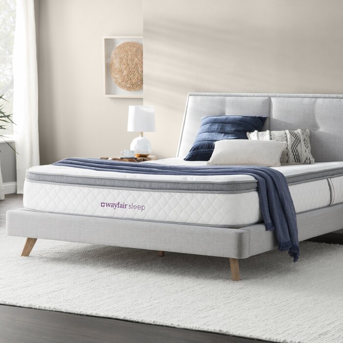 13" Plush Pillow Top Innerspring Mattress, Queen