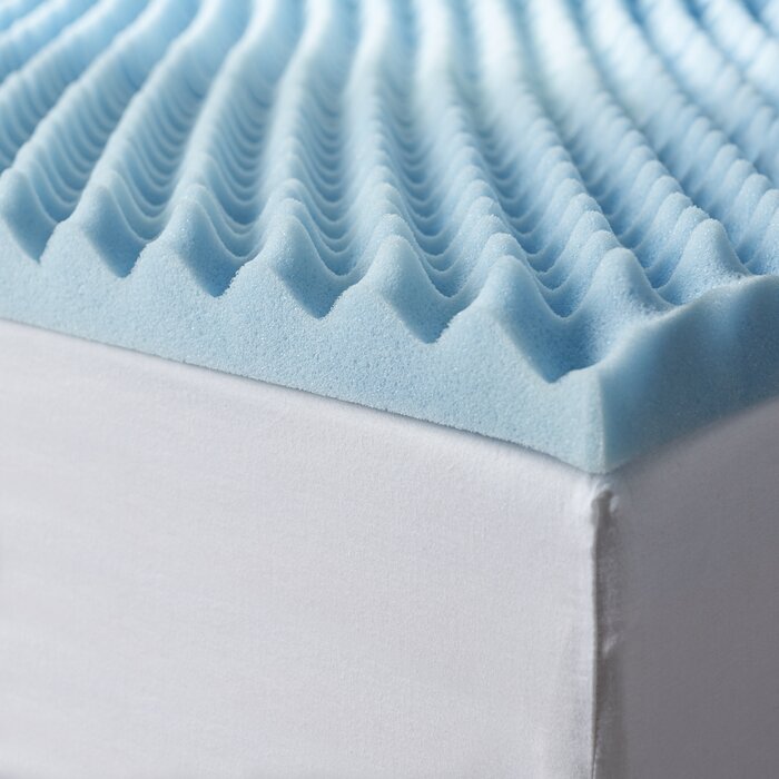 2" Medium Gel Memory Foam Mattress Topper, Full