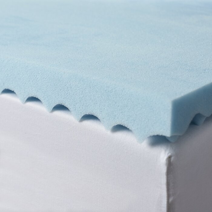 2" Medium Gel Memory Foam Mattress Topper, Full