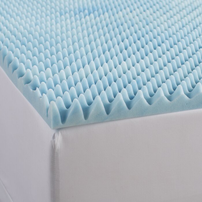 2" Medium Gel Memory Foam Mattress Topper, Full