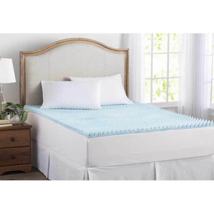 2" Medium Gel Memory Foam Mattress Topper, Full