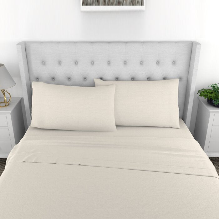 300 Thread Count 100% Organic Cotton Percale Sheet Set, Queen